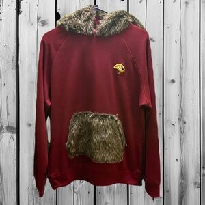 RIFLESSI Collection Faux Fur Trimmed Women's Turtleneck Sweater 2XL